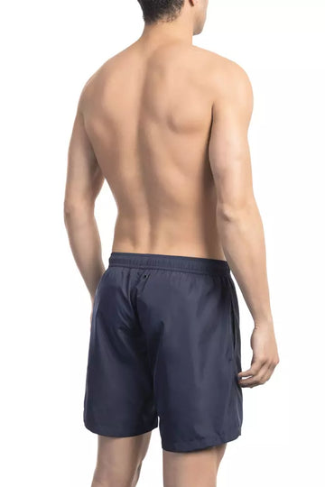 Bikkembergs Blue Polyester Men Swim Short