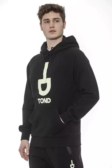 Tond Black Cotton Men Sweatshirt