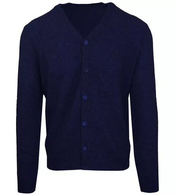 Malo Elegant Wool-Cashmere Men's V-Neck Cardigan