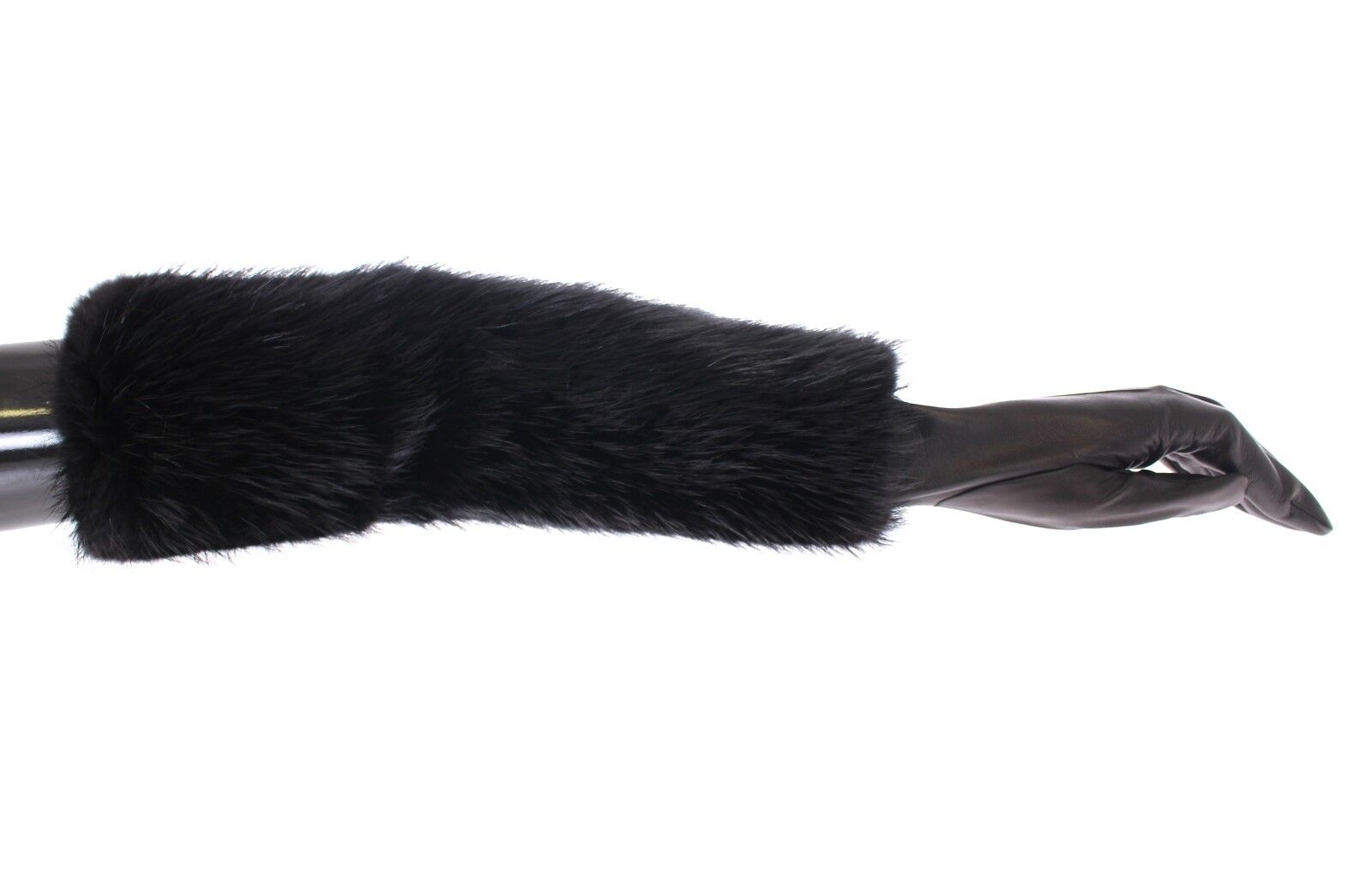 Dolce & Gabbana Elegant Elbow-Length Beaver Fur Gloves