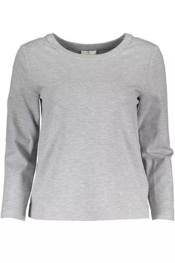 Gant Chic Gray Side-Zip Sweatshirt with Elastane Blend