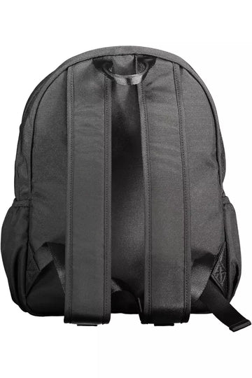 Tommy Hilfiger Black Polyester Men Backpack