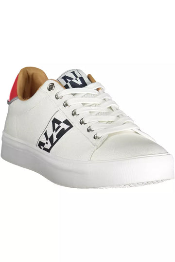 Napapijri White Polyester Mens Sneaker