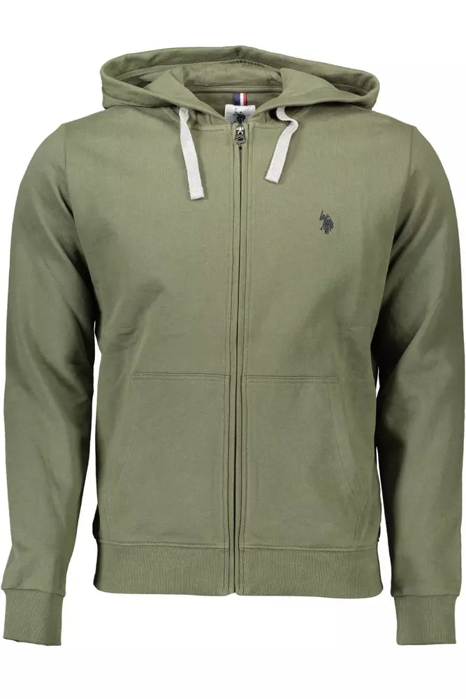 U.S. POLO ASSN. Green Cotton Men Sweater