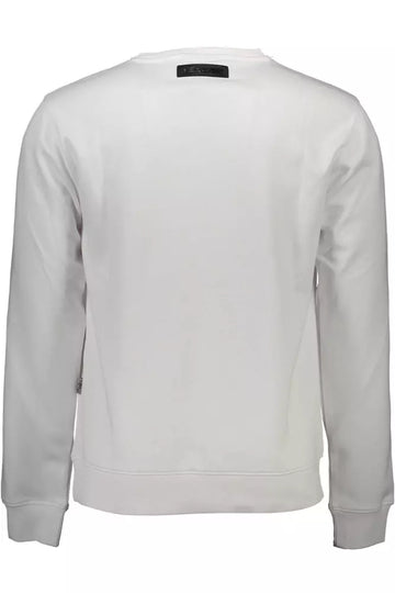 Plein Sport White Cotton Men Sweater