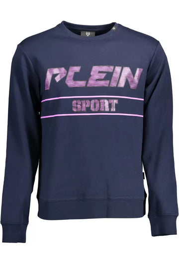 Plein Sport Blue Cotton Men Sweater