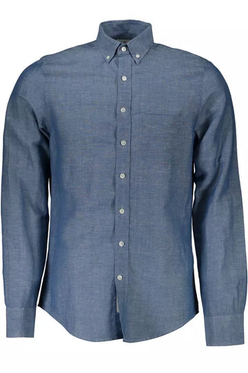 Gant Elegant Long Sleeve Linen-Blend Shirt