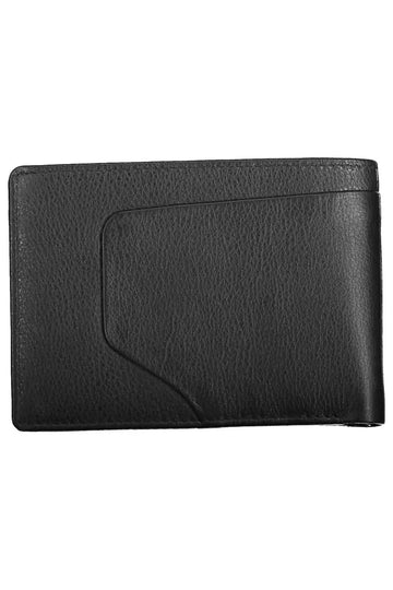 Piquadro Elegant Black Leather Wallet with RFID Blocker