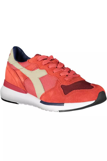 Diadora Powder Pink Leather Blend Sneakers