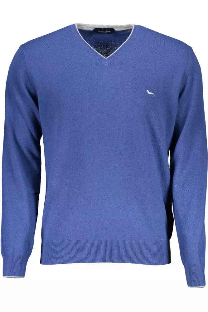 Harmont & Blaine Blue Wool Men Sweater