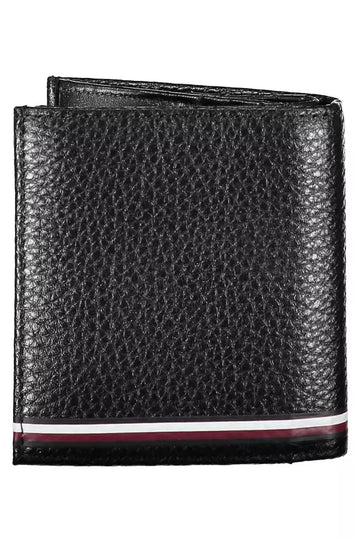 Tommy Hilfiger Black Leather Men Wallet