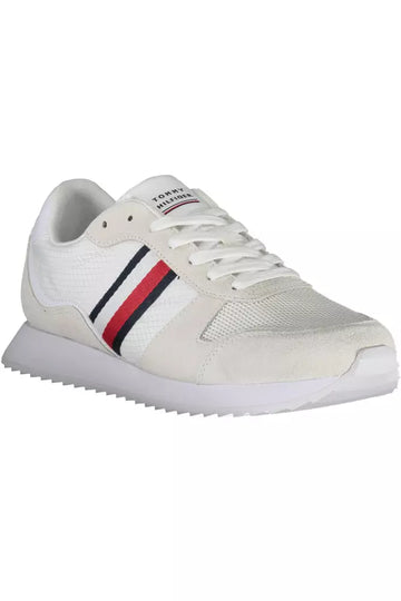 Tommy Hilfiger White Polyester Men Sneaker