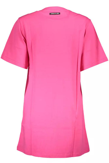 Cavalli Class Pink Cotton Women Dress