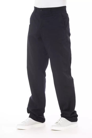 Alpha Studio Blue Cotton Men Pants