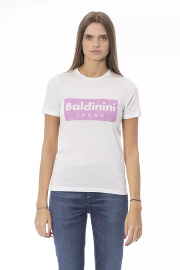 Baldinini Trend White Cotton Women T-Shirt