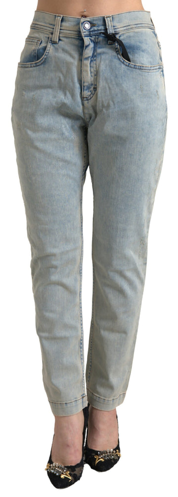 Dolce & Gabbana Chic Mid Waist Skinny Jeans in Blue