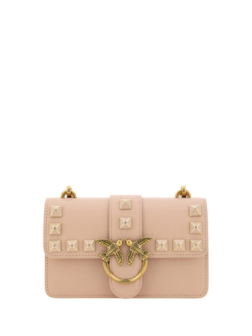 PINKO Chic Pink Cipria Mini Love Shoulder Bag