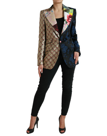 Dolce & Gabbana Elegant Multicolor Patchwork Blazer