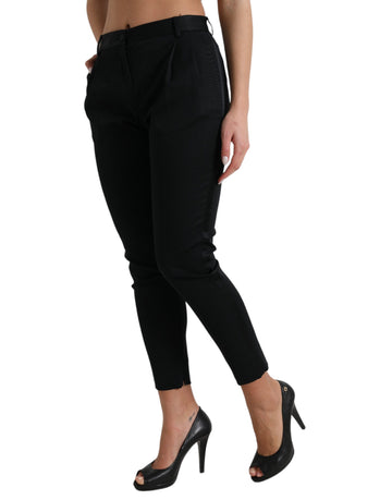 Dolce & Gabbana Chic High Waist Skinny Cropped Pants