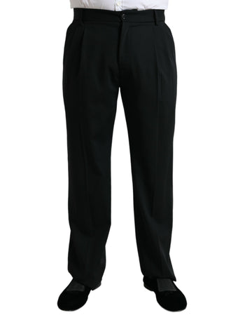 Dolce & Gabbana Elegant Black Wool Dress Pants