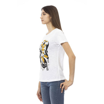 Trussardi Action White Cotton Women T-Shirt