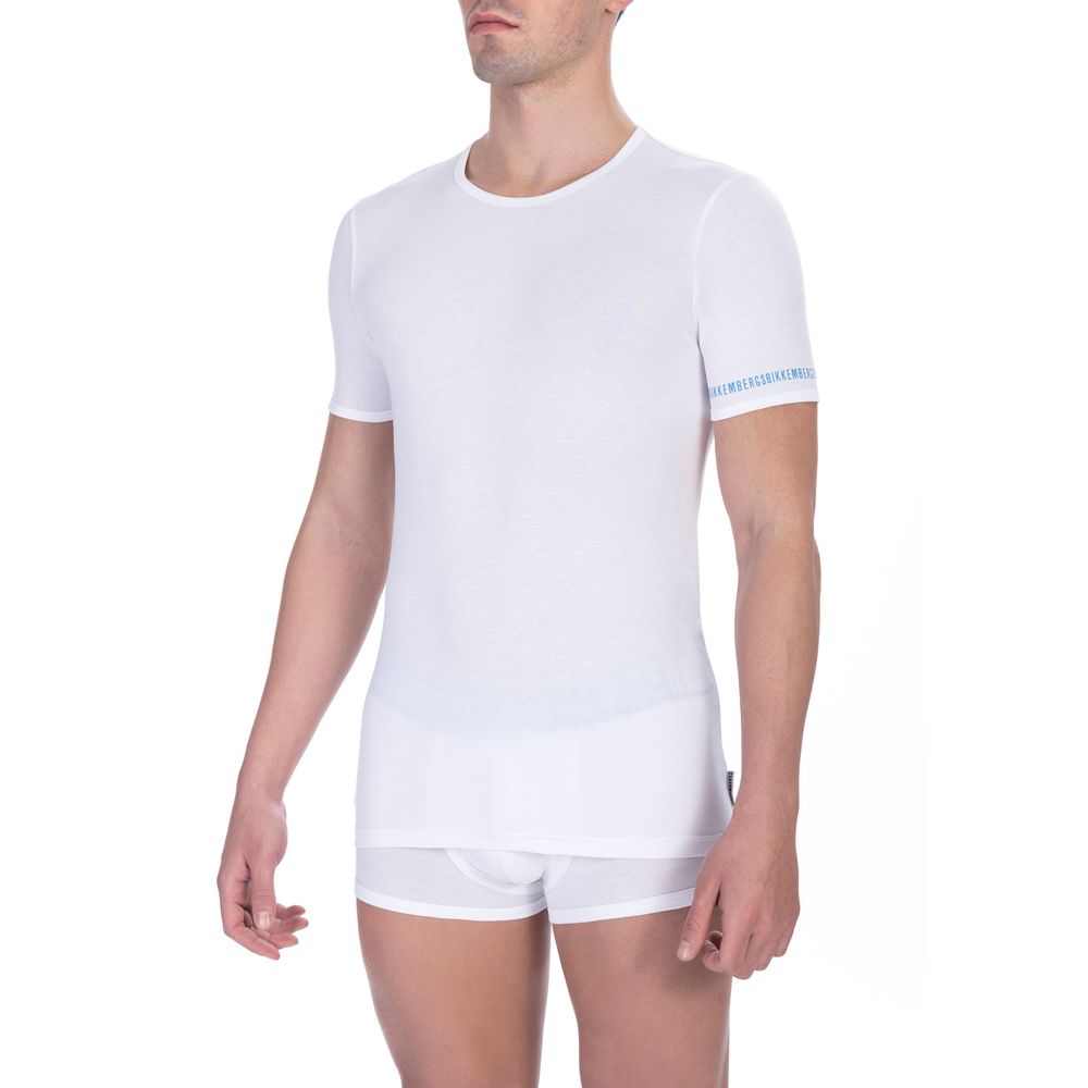 Bikkembergs White Cotton Men's T-Shirt Pack