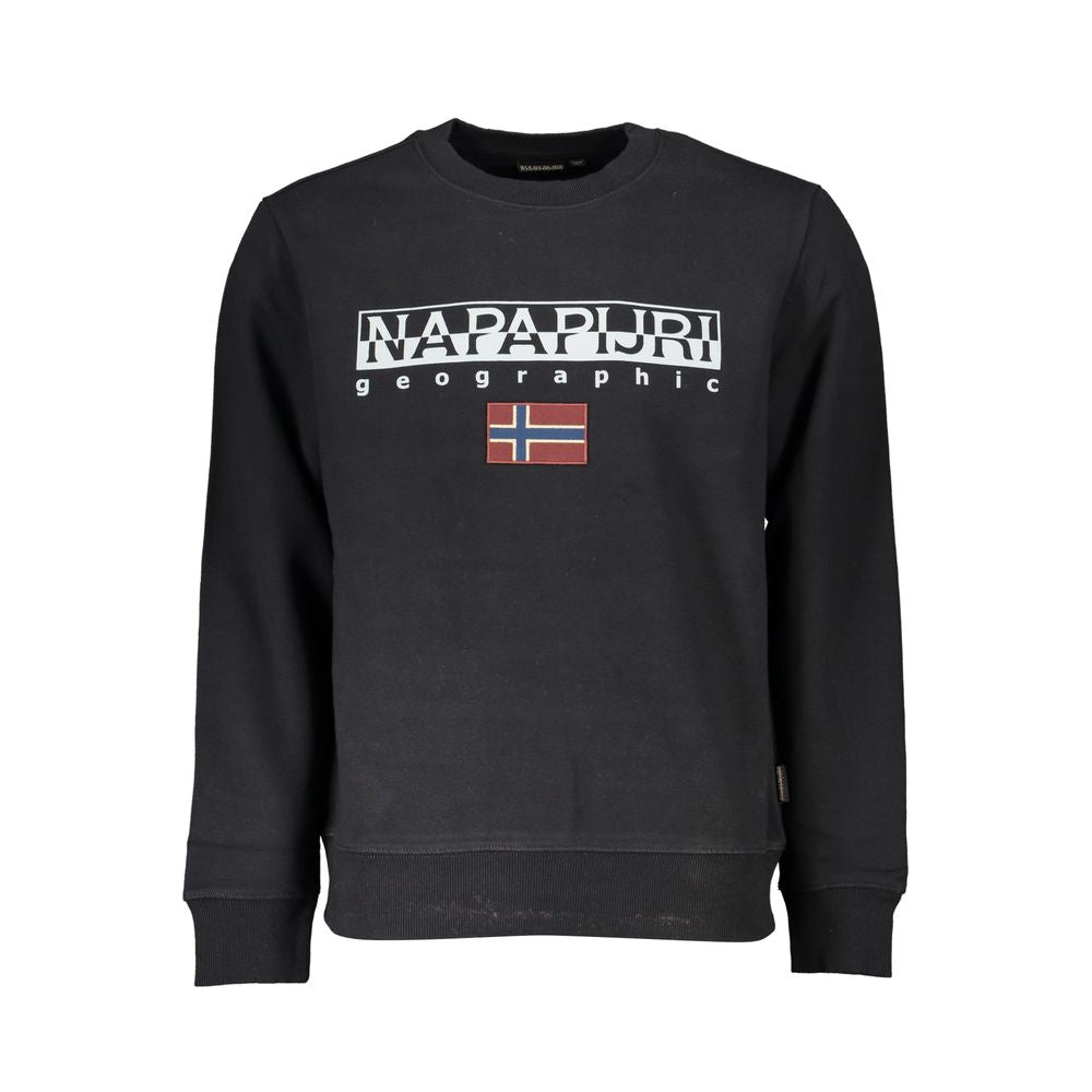 Napapijri Black Cotton Men Sweater