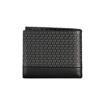 Calvin Klein Sleek Black Leather Wallet with Contrast Details