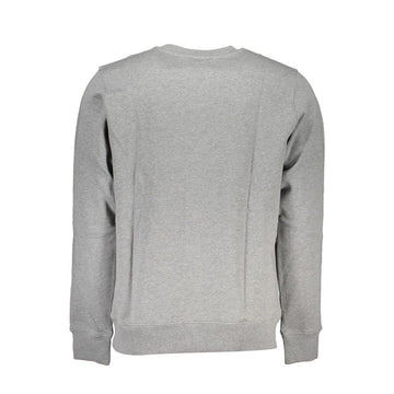 Calvin Klein Classic Gray Crew Neck Sweatshirt with Logo