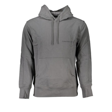 Calvin Klein Elegant Gray Hooded Sweatshirt