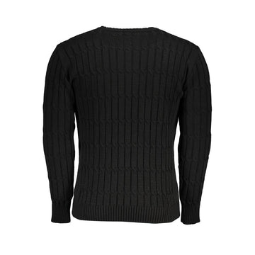 U.S. Grand Polo Twisted Crew Neck Sweater with Contrast Details