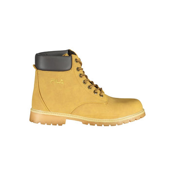 Fila Vibrant Yellow Contrast Lace-up Boots