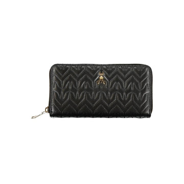 Patrizia Pepe Elegant Black Wallet with Contrasting Details