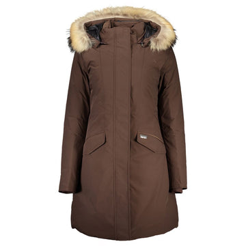 Woolrich Brown Cotton Jackets & Coat