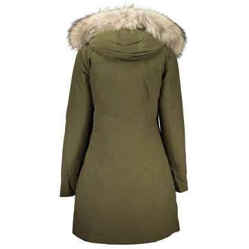 Woolrich Green Cotton Jackets & Coat