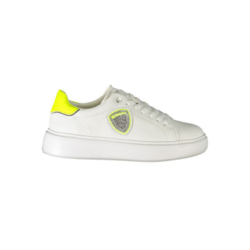 Blauer White Polyester Sneaker