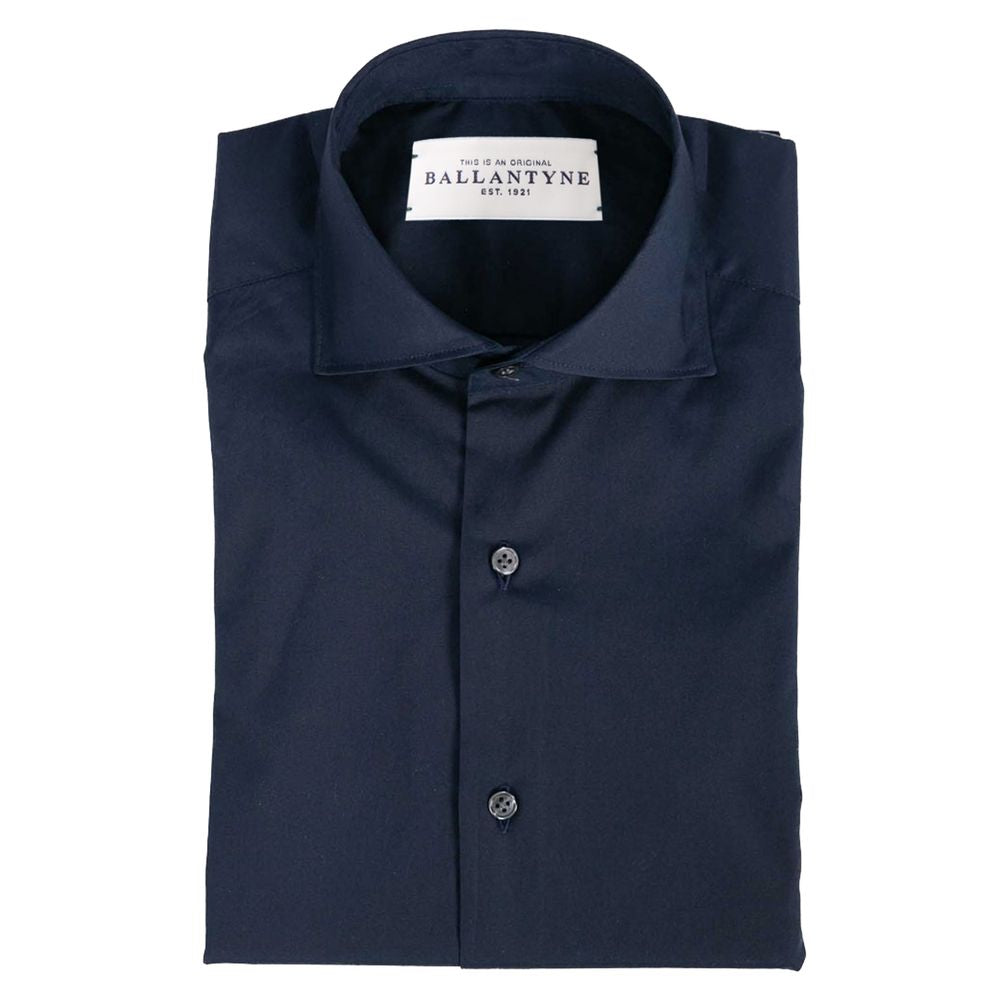 Ballantyne Blue Cotton Mens Shirt