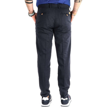 Yes Zee Elegant Cotton Pants in Refined Blue Hue