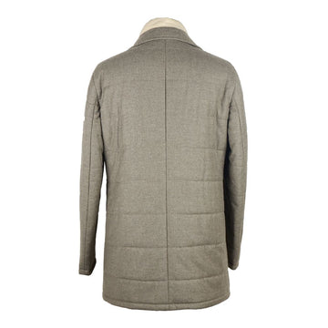 Made in Italy Elegant Gray Wool-Cashmere Jacket