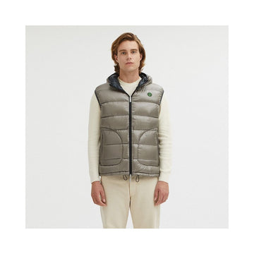 Centogrammi Reversible Goose Down Hooded Vest in Gray