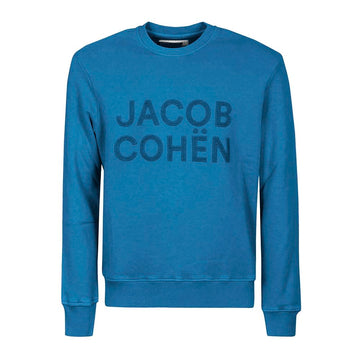 Jacob Cohen Elegant Sporty Men's Light Blue Sweatshirt