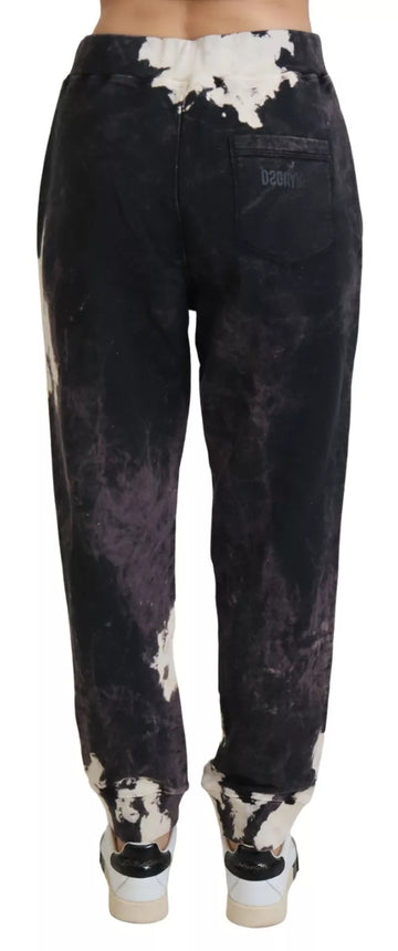 Dsquared² Multicolor Tie Dye Mid Waist Jogger Trouser Pants