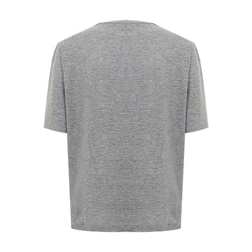 Dsquared² Chic Gray Cotton Tee for the Modern Woman