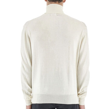 La Martina White Cotton Sweater