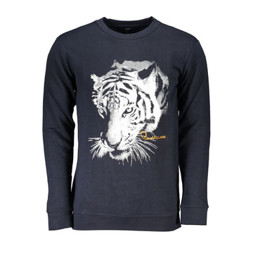 Cavalli Class Blue Cotton Sweater