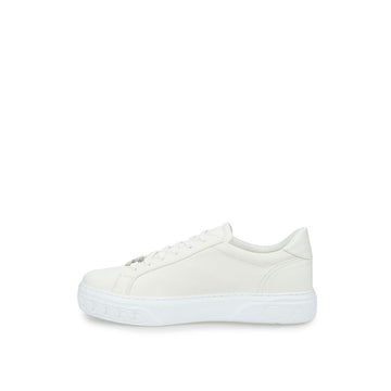 Casadei Sleek White Leather Sneakers