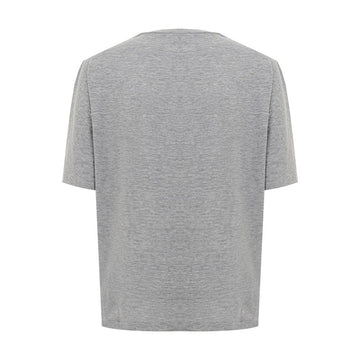 Dsquared² Elegant Gray Cotton Top for Women