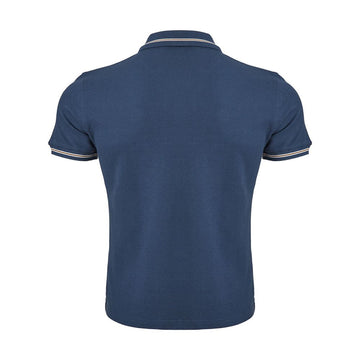 Corneliani Elegant Blue Italian Cotton Polo Shirt