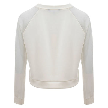 Armani Exchange Elegant White Polyamide Sweater