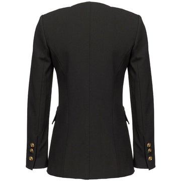 PINKO Black Viscose Suits & Blazer